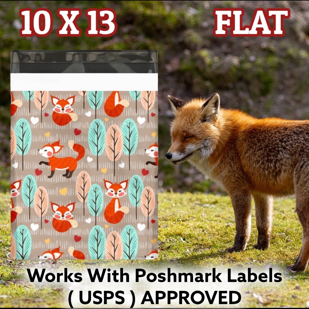 25 10X13 Poly Mailers Fox And Woods Shipping Envelopes PRICE IS FIRM Fall - Picture 9 of 13